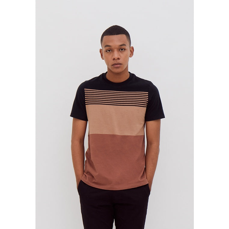 Men's Top by MOC T-Shirt Grafis Slim Fit Pendek ANTELOPE Best Seller