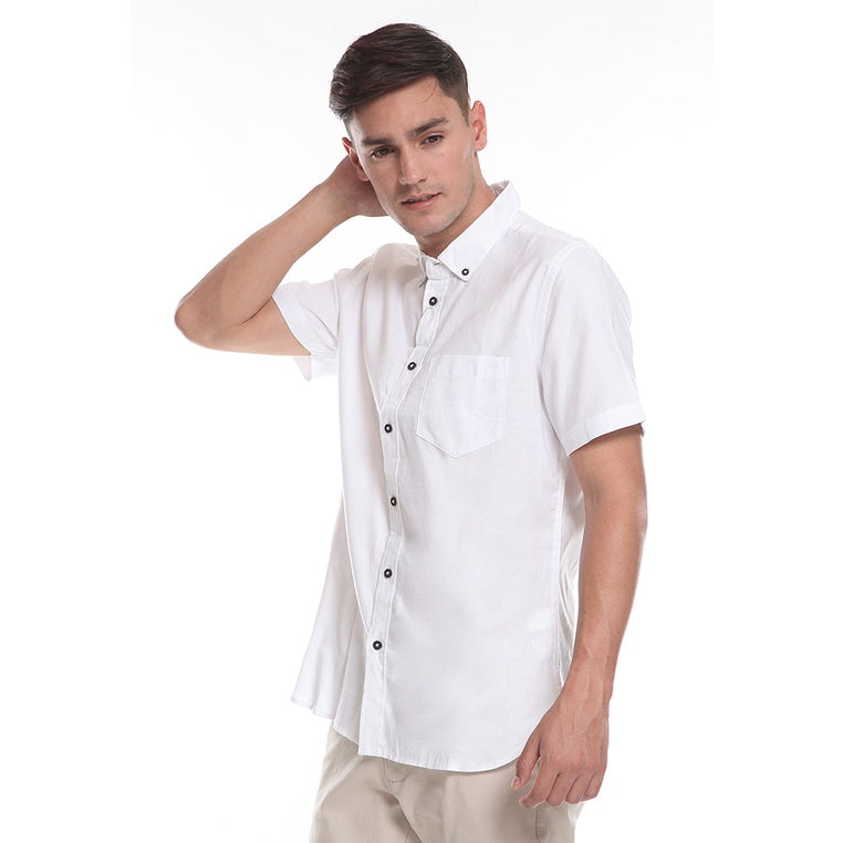 Men's Top By MOC Kemeja Pria Basic Polos Pendek Slim Fit Paqueta Best Seller