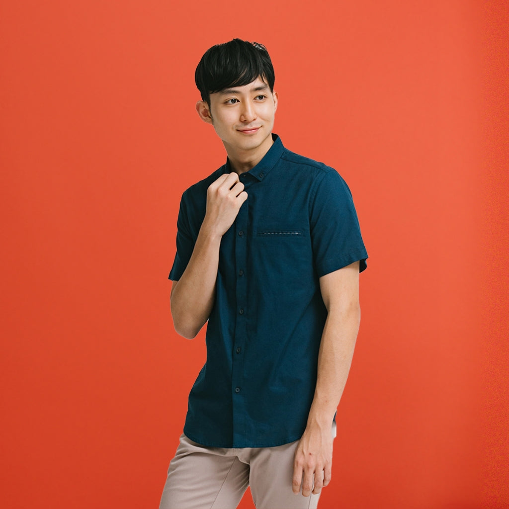 Men's Top By MOC Kemeja Lengan Pendek Pria Faucons Best Seller