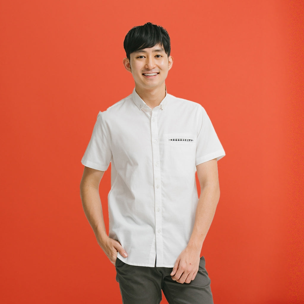 Men's Top By MOC Kemeja Lengan Pendek Pria Faucons Best Seller