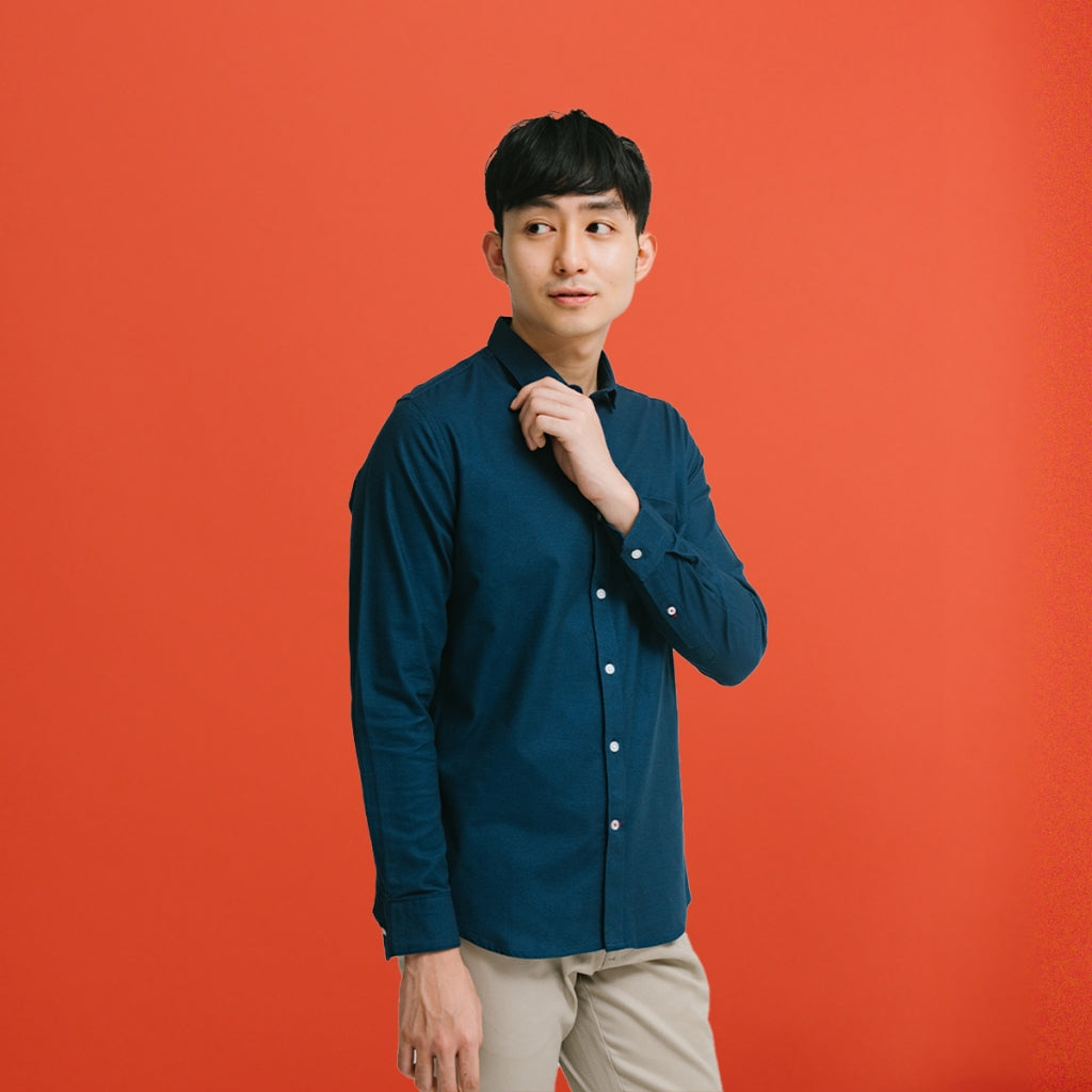 Men's Top By MOC Kemeja Lengan Panjang Pria Edmonds Best Seller