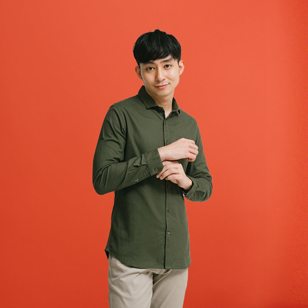 Men's Top By MOC Kemeja Lengan Panjang Pria Edmonds Best Seller