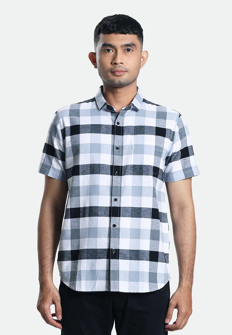 MOC Kemeja Lengan Pendek Pria BRISCOE-BLACK