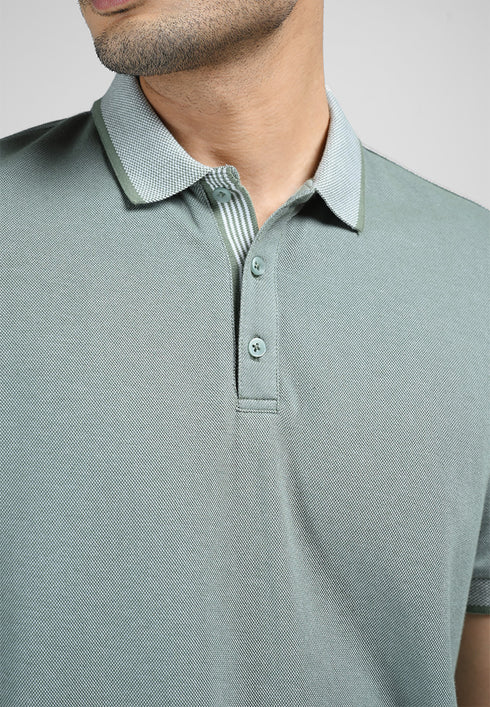 MOC Kaos Polo Lengan Pendek Pria COLTON-LIGHT GREEN
