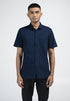 MOC Kemeja Lengan Pendek Pria BASLOW-NAVY
