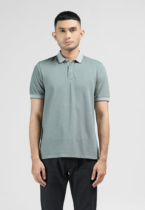 MOC Kaos Polo Lengan Pendek Pria COLTON-LIGHT GREEN