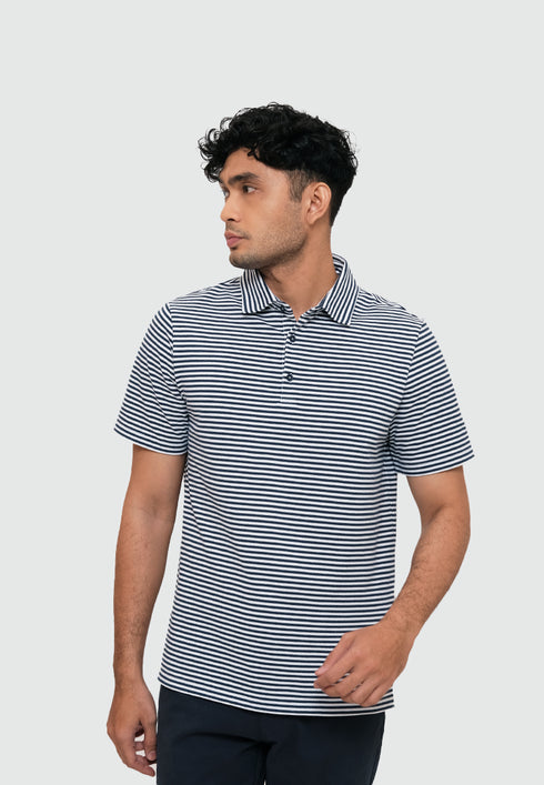 MOC Kaos Polo Lengan Pendek CLAUDE-NAVY