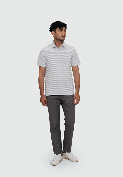 MOC Kaos Polo Lengan Pendek CLAUDE- GREY