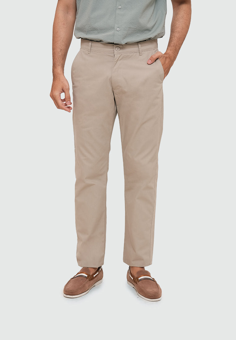 MOC Celana Panjang Chinos Pria Reguler Fit HARRINGTON - Khaki
