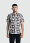 MOC Kemeja Batik Lengan Pendek Pria ABINAWA 01-WHITE