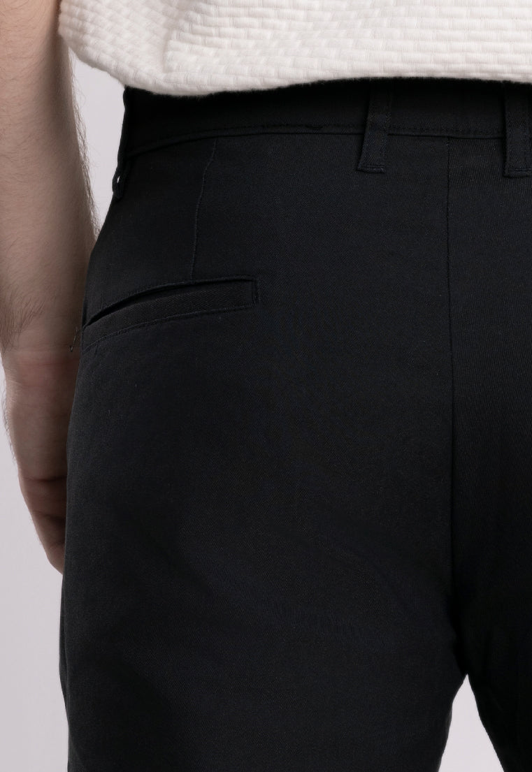 MOC Celana Panjang Chinos Pria Slim Fit BARNIE-BLACK