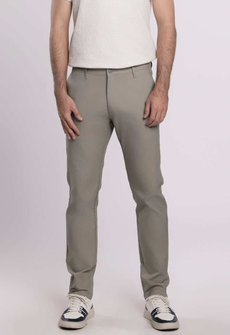 MOC Celana Panjang Chinos Pria Slim Fit BARNIE-DARK GREY