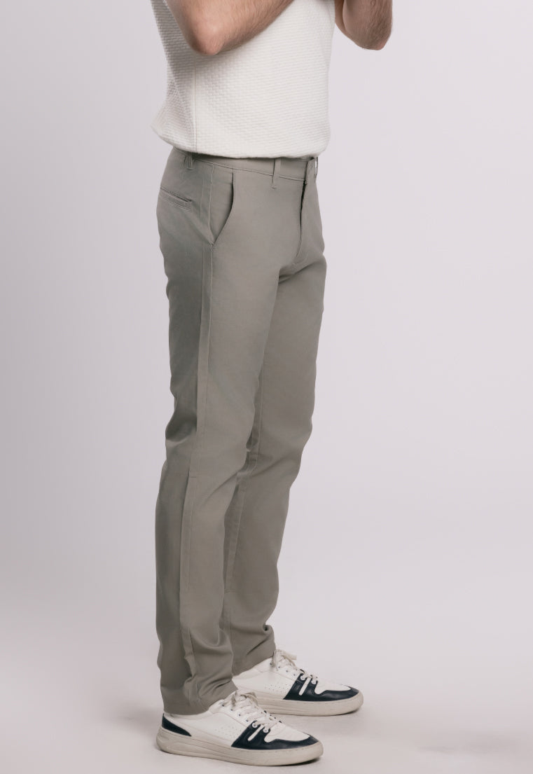 MOC Celana Panjang Chinos Pria Slim Fit BARNIE-DARK GREY