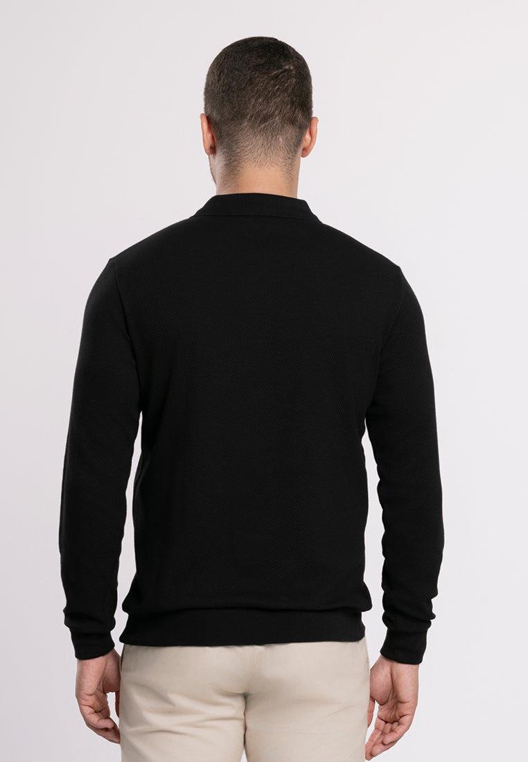MOC Sweatshirt Lengan Panjang Pria EDINSON-BLACK