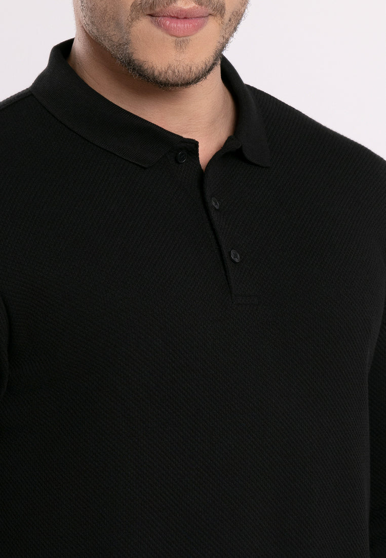 MOC Sweatshirt Lengan Panjang Pria EDINSON-BLACK