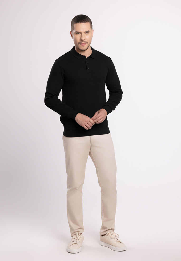 MOC Sweatshirt Lengan Panjang Pria EDINSON-BLACK