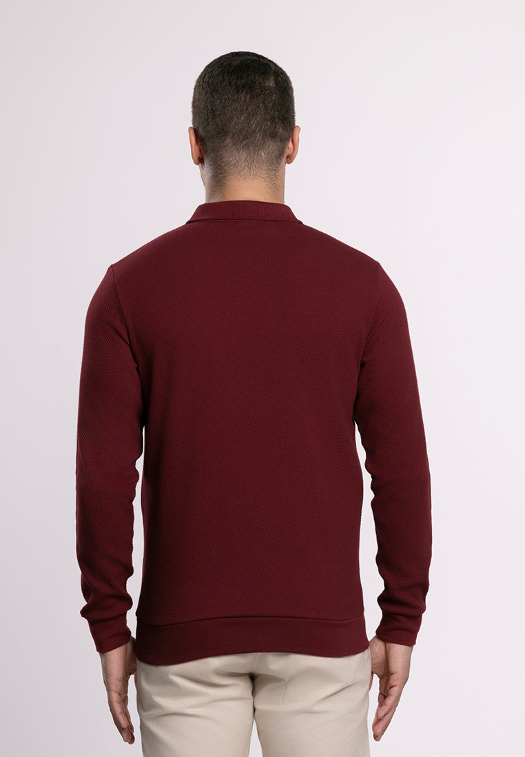 MOC Sweatshirt Lengan Panjang Pria EDINSON - WINE