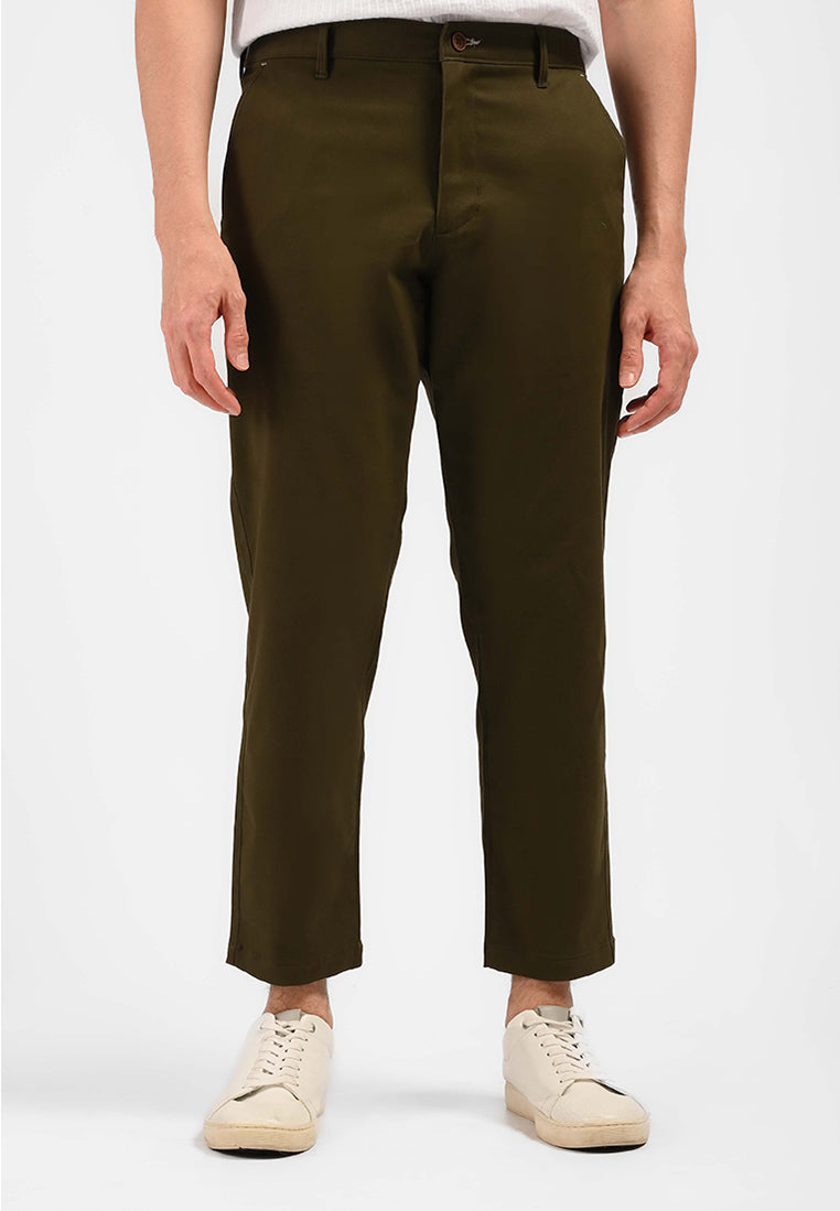 MOC Celana Panjang Ankle Pants Pria NEVILLE-DARK OLIVE