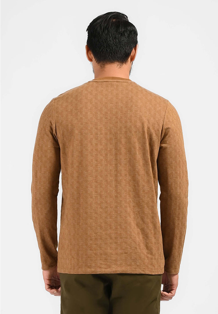 MOC Kaos Lengan Panjang Pria WEASLEY-BROWN