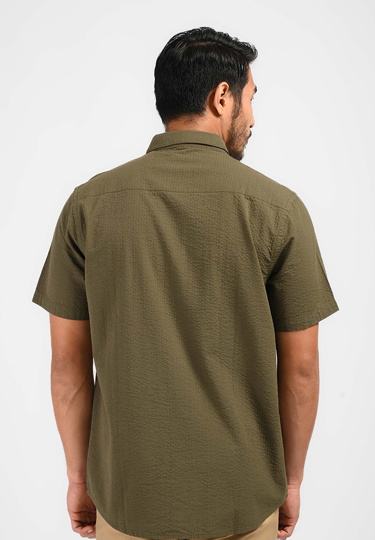 MOC Kemeja Lengan Pendek Pria FLIXTON-OLIVE