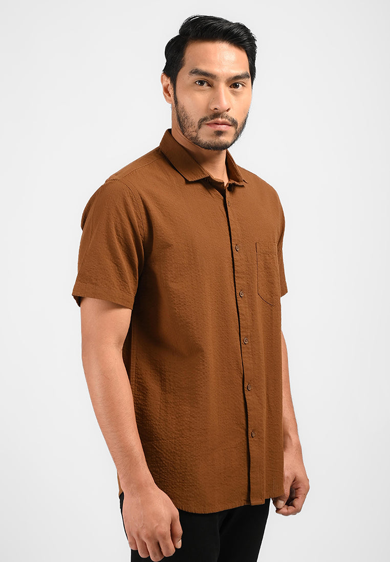 MOC Kemeja Lengan Pendek Pria FLIXTON-BROWN