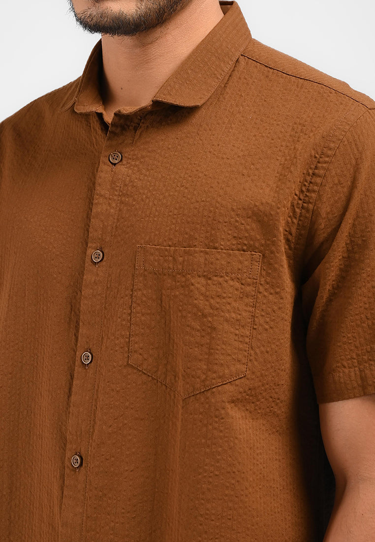 MOC Kemeja Lengan Pendek Pria FLIXTON-BROWN