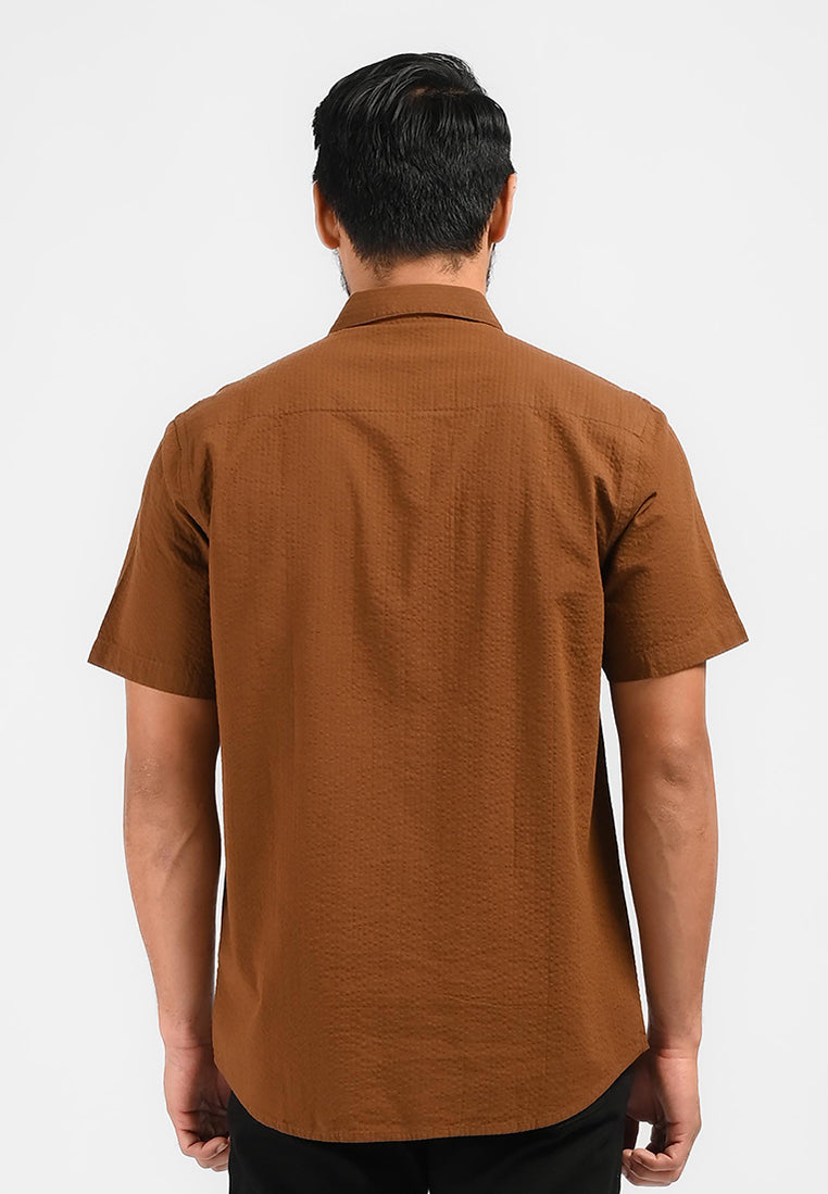 MOC Kemeja Lengan Pendek Pria FLIXTON-BROWN