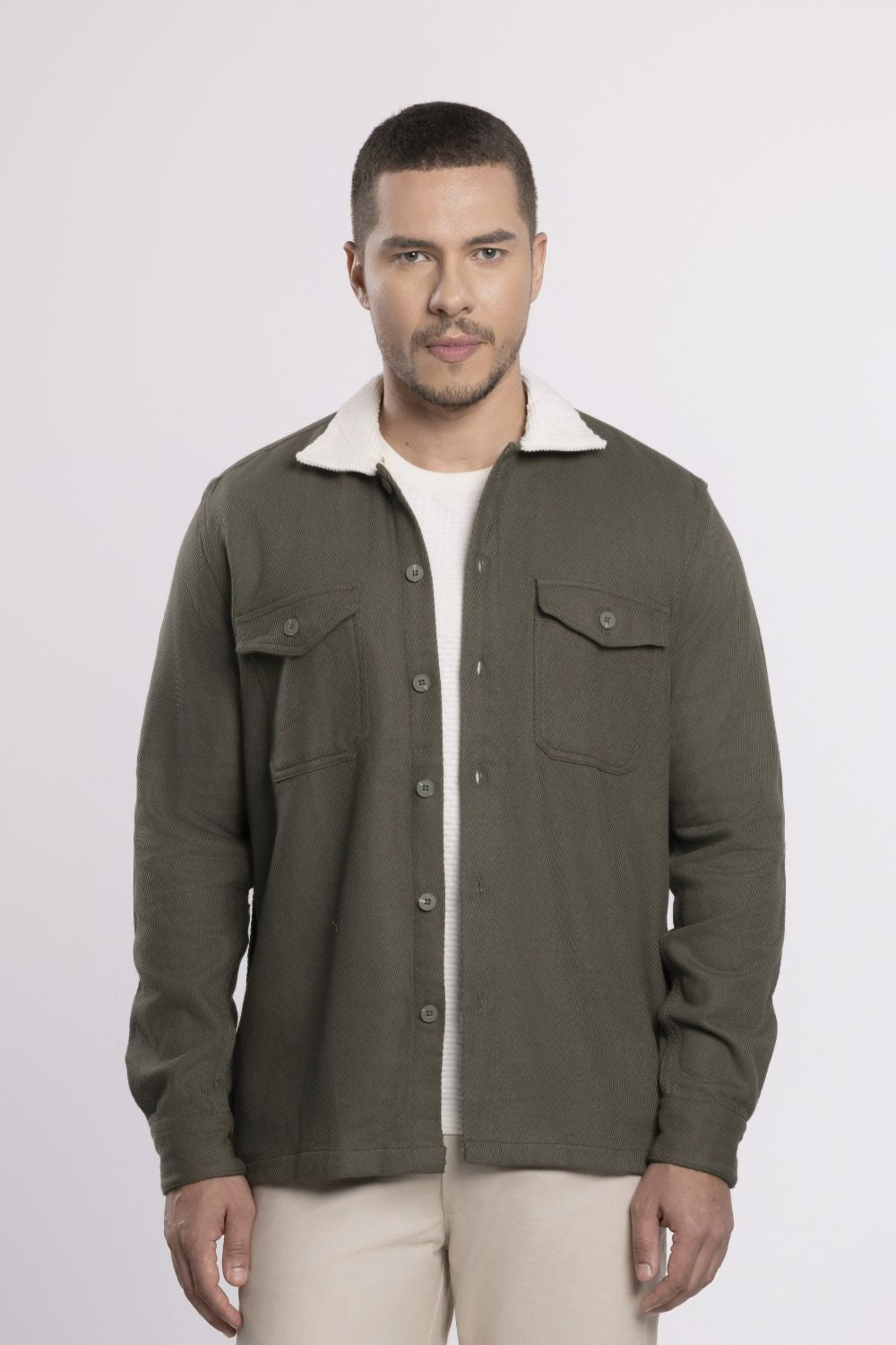 MOC Kemeja Workwear Lengan Panjang Pria Arthuro - Olive