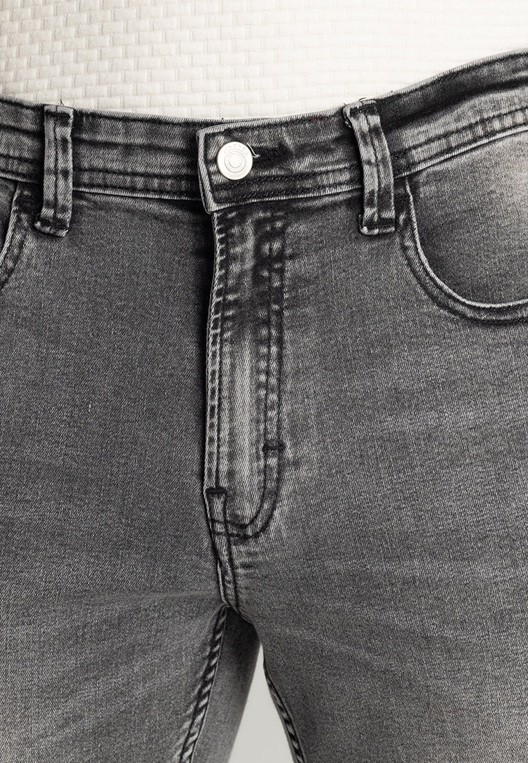 MOC - Celana Panjang Denim Pria Barcelona - Dark Grey