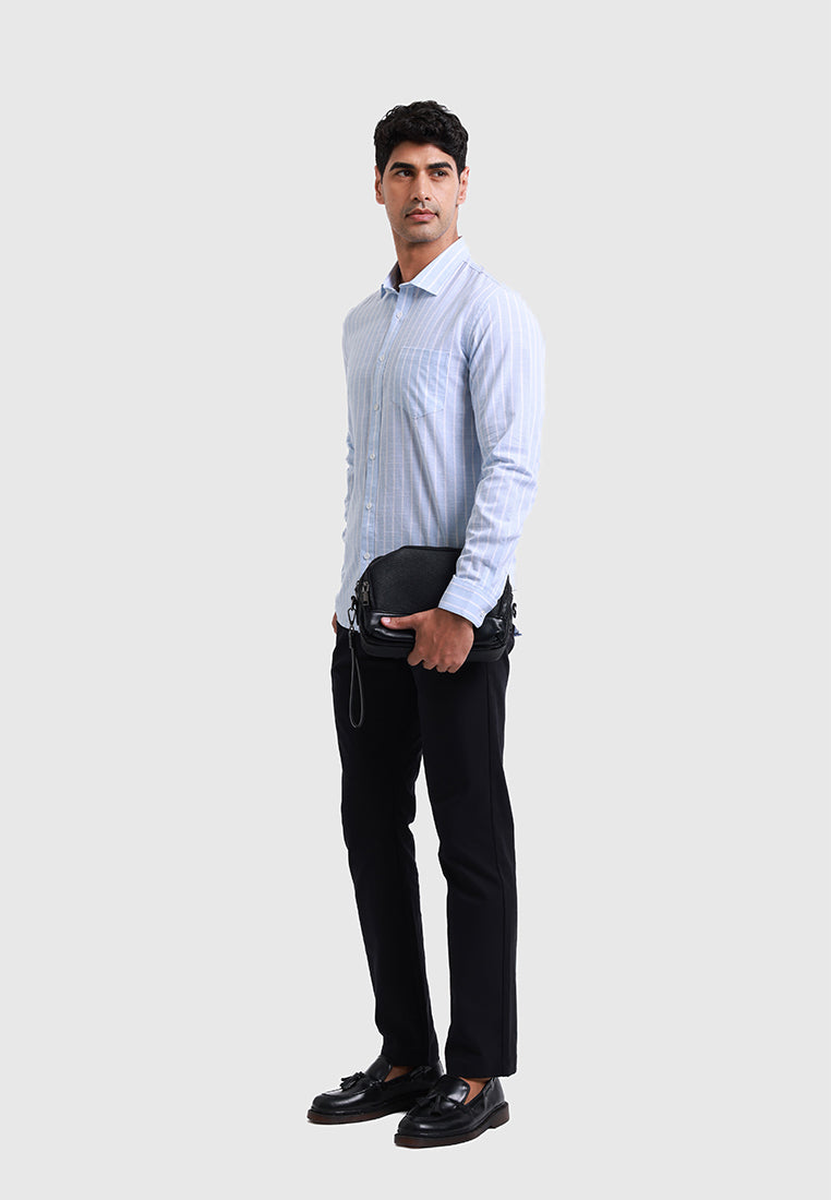 MOC Kemeja Lengan Panjang Pria ARNAUT - BLUE