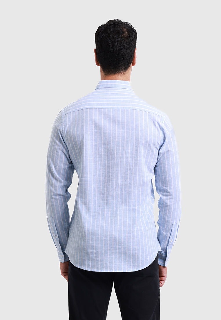 MOC Kemeja Lengan Panjang Pria ARNAUT - BLUE