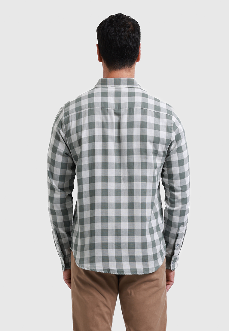 MOC Kemeja Lengan Panjang Pria GIBSON - OLIVE