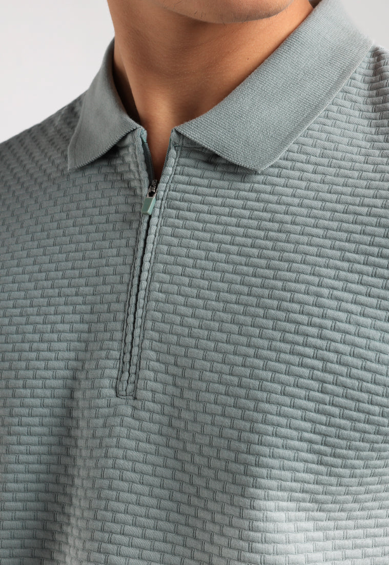 MOC - Kaos Polo Pria Lengan Pendek Caleb - Light Green