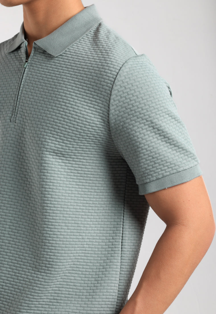 MOC - Kaos Polo Pria Lengan Pendek Caleb - Light Green