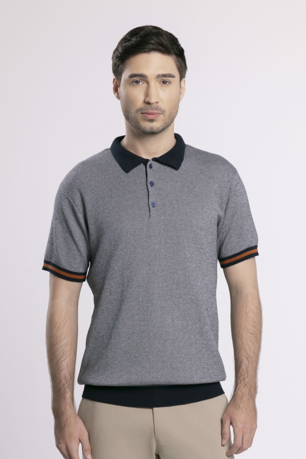 MOC - Kaos Polo Pria Lengan Pendek Karlot - Navy