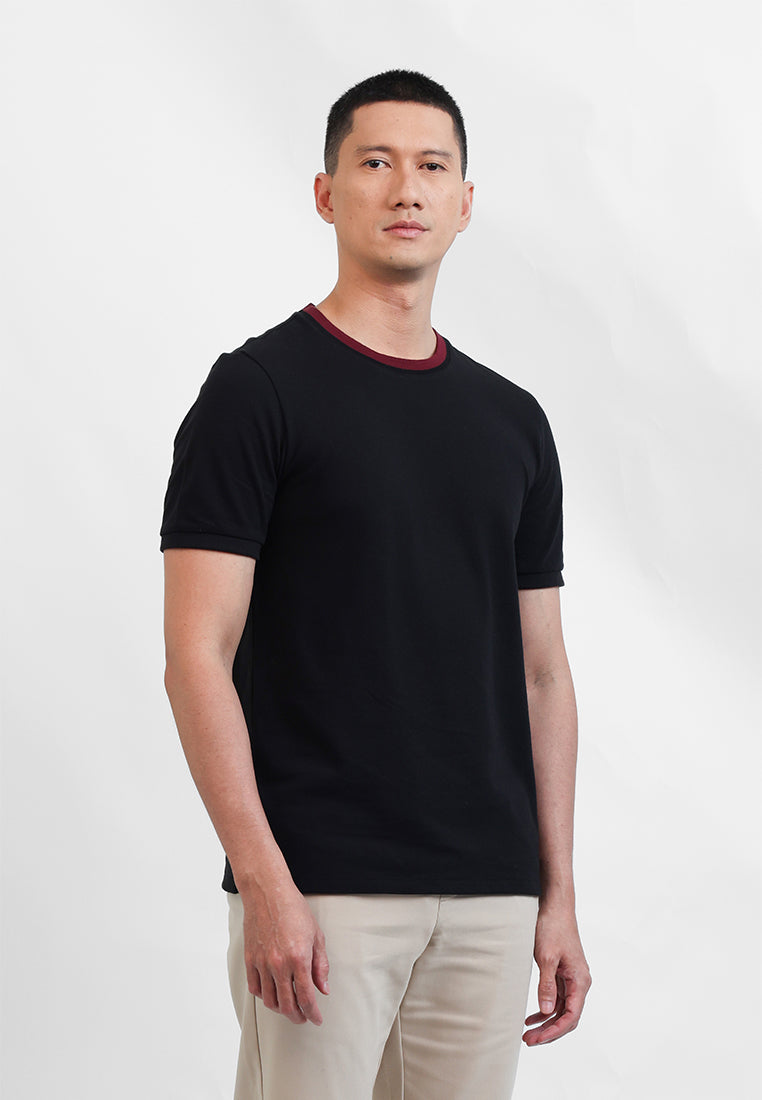 MOC Kaos Lengan Pendek Pria Joan - Black