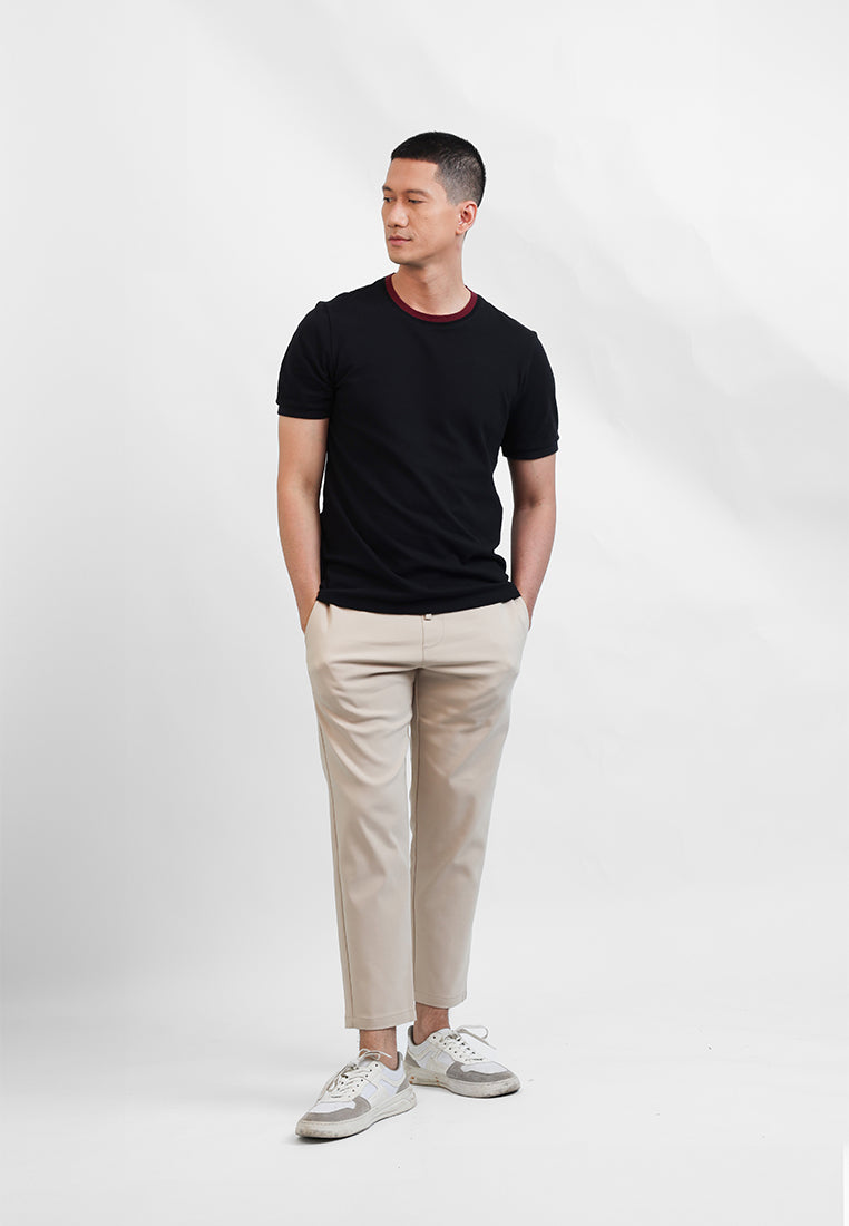 MOC Kaos Lengan Pendek Pria Joan - Black