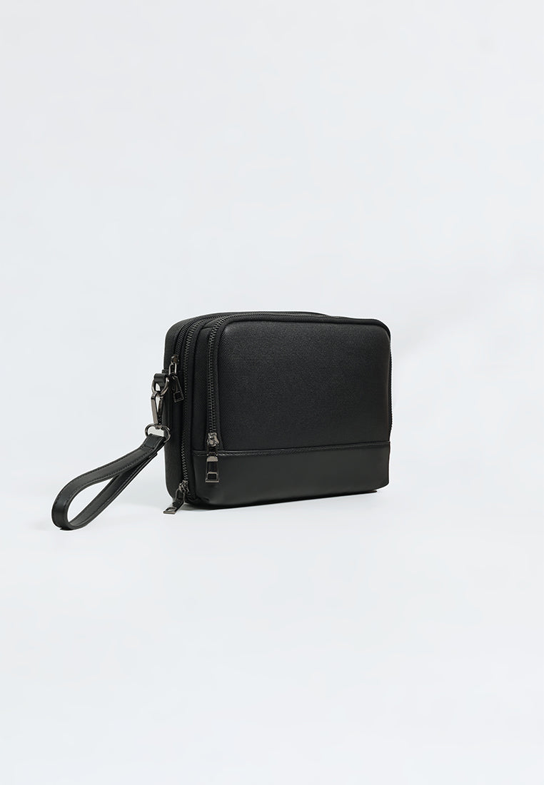 MOC Tas Pria Clutch Bag Lorenzo 2 - Black