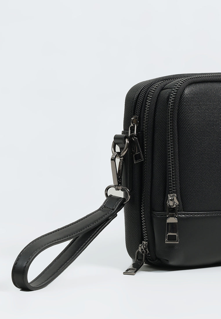 MOC Tas Pria Clutch Bag Lorenzo 2 - Black