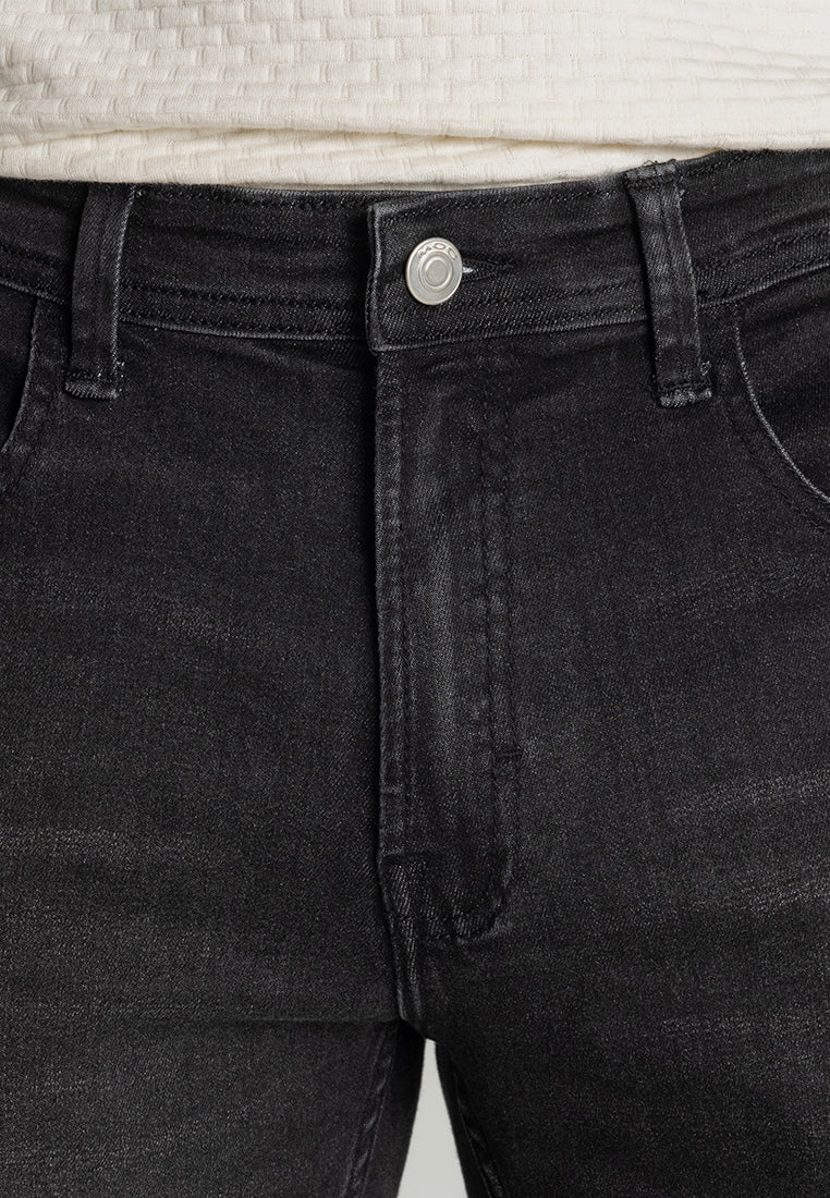 MOC - Celana Panjang Denim Pria Manchester - Black