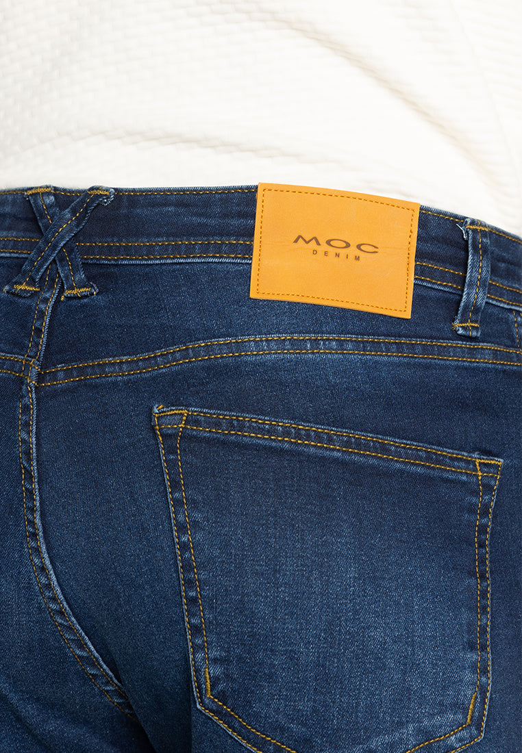 MOC - Celana Panjang Denim Pria Munchen - Dark Navy