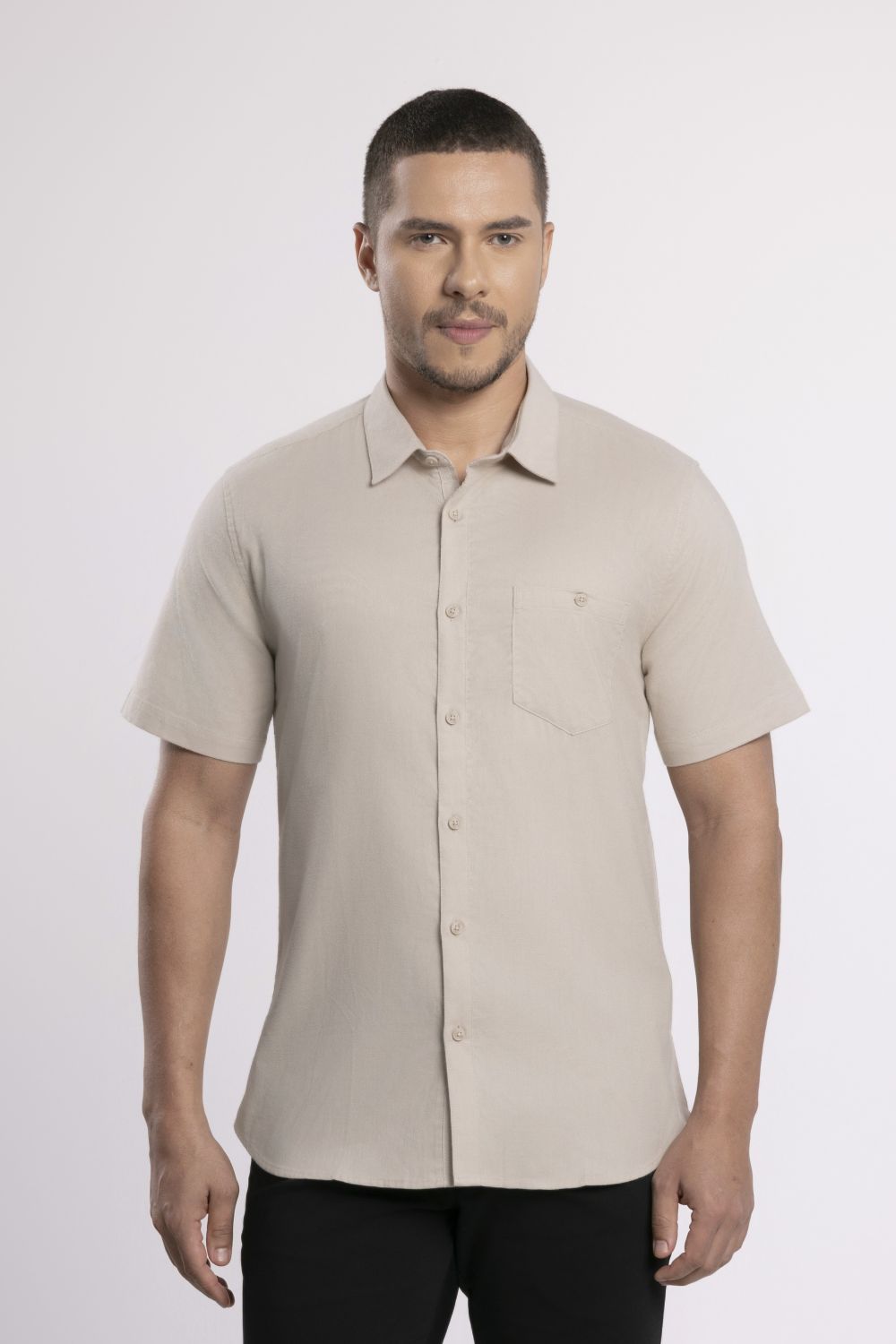 MOC - Kemeja Lengan Pendek Oxyge - Khaki