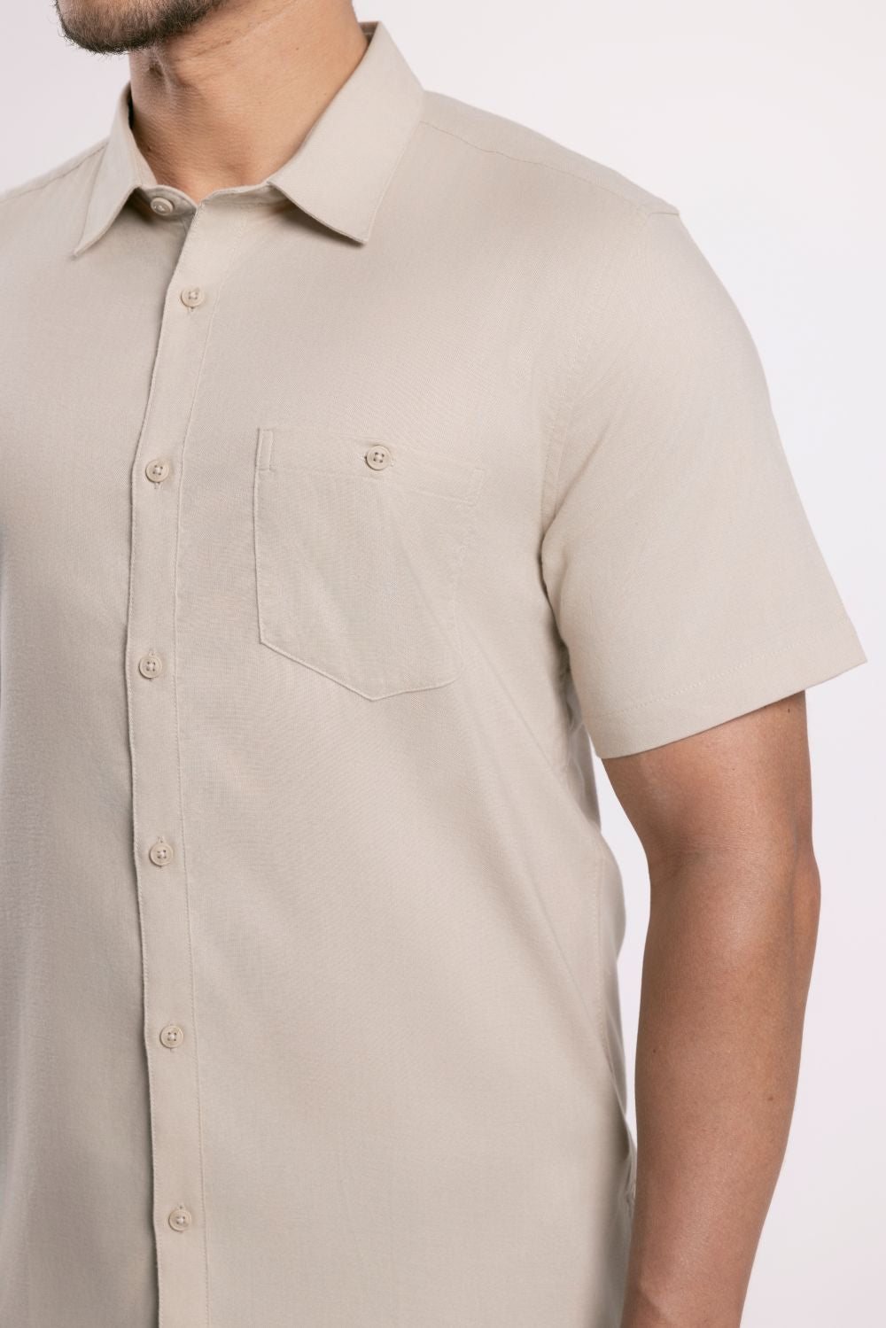 MOC - Kemeja Lengan Pendek Oxyge - Khaki