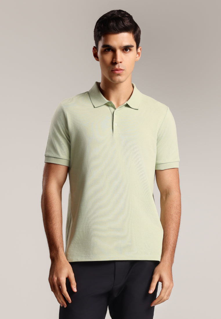 MOC - Kaos Polo Pria Lengan Pendek Dawin - Green