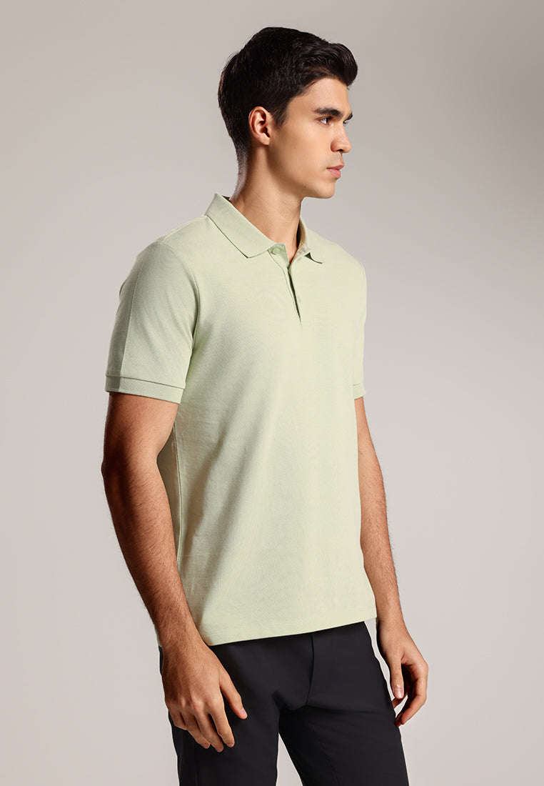 MOC - Kaos Polo Pria Lengan Pendek Dawin - Green