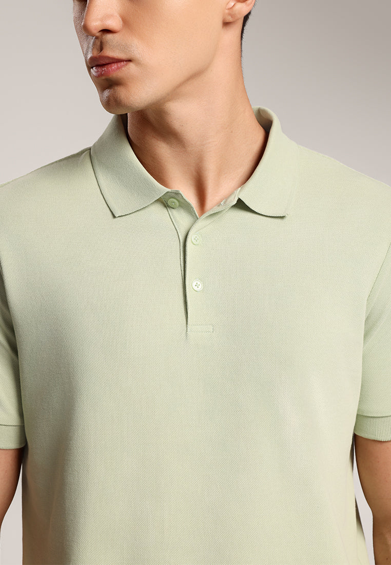 MOC - Kaos Polo Pria Lengan Pendek Dawin - Green