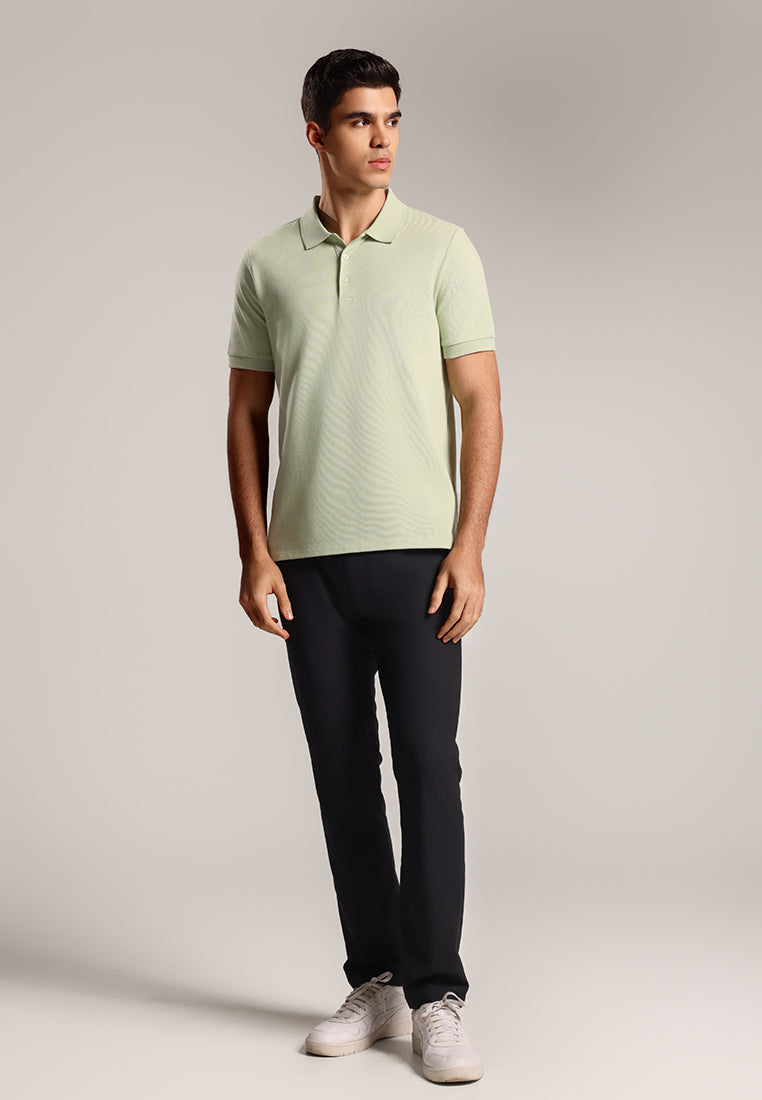 MOC - Kaos Polo Pria Lengan Pendek Dawin - Green