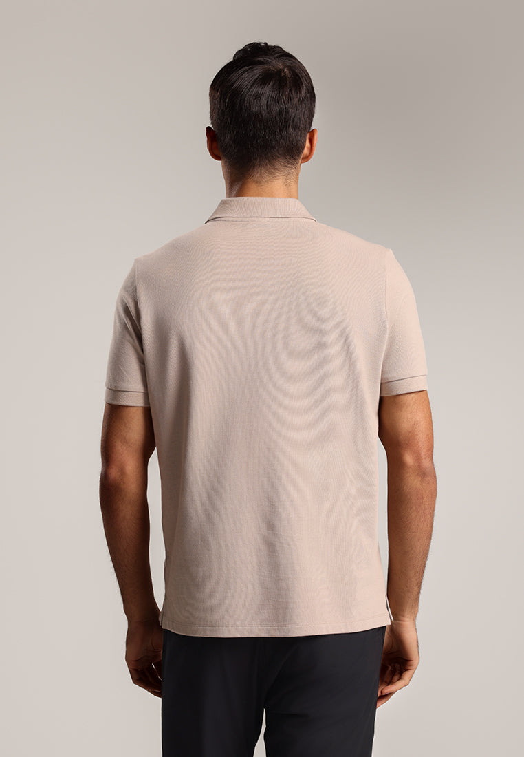 MOC - Kaos Polo Pria Lengan Pendek Dawin - Khaki