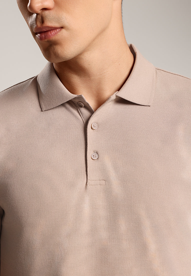 MOC - Kaos Polo Pria Lengan Pendek Dawin - Khaki