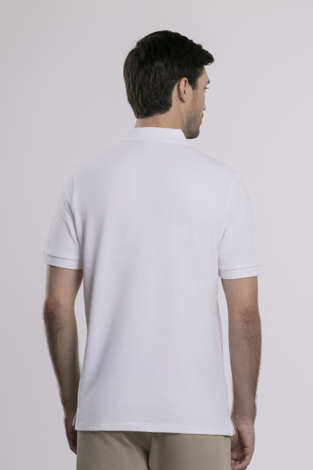 MOC - Kaos Polo Pria Lengan Pendek Dawin - White